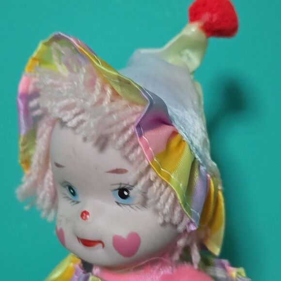 Vintage 70's Porcelain Creepy Killer Clown Perriot Retro Doll Lot - Picture 8 of 11